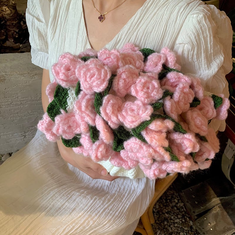 🌸Hand-Knitted Flower Bouquet Blanket🌸🛏️Lightweight yet warm for all seasons
