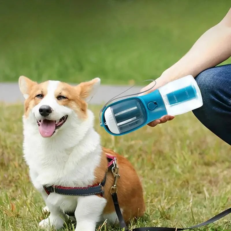 🔥HOT SALE 🔥🔥 3-in-1/2-in-1 Dog Travel Bottle - Water, Food & Poop Bags in One