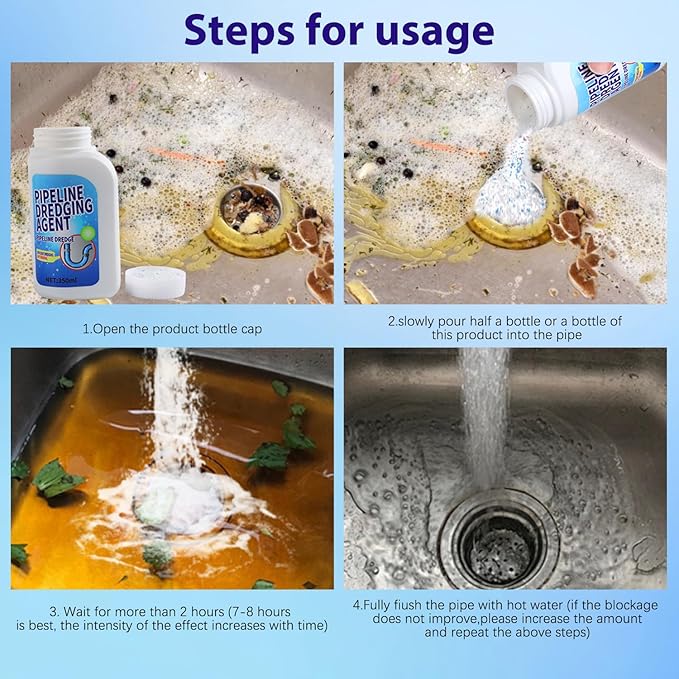 🔥2025 Hot 49% OFF🎁Eco-friendly Sink and Drain Pipe Dredging Powder