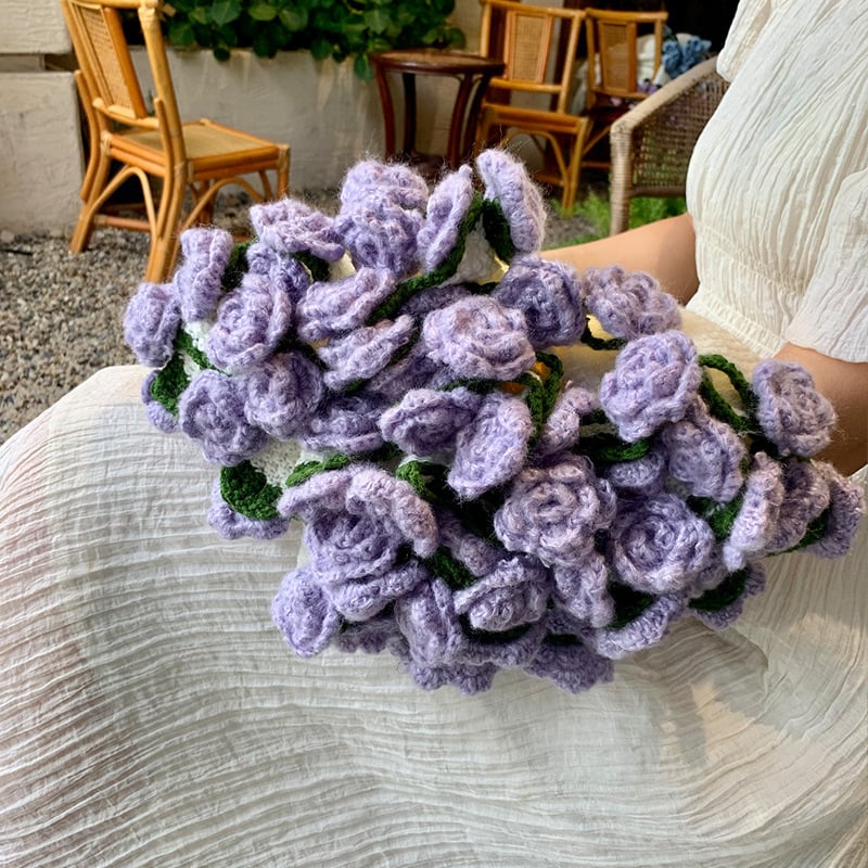 🌸Hand-Knitted Flower Bouquet Blanket🌸🛏️Lightweight yet warm for all seasons