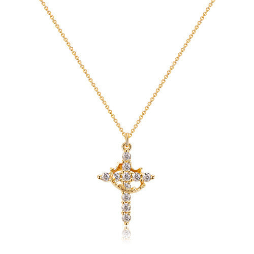 Wear Your Faith Boldly – Cross & Crown Necklace for the Devoted Heart