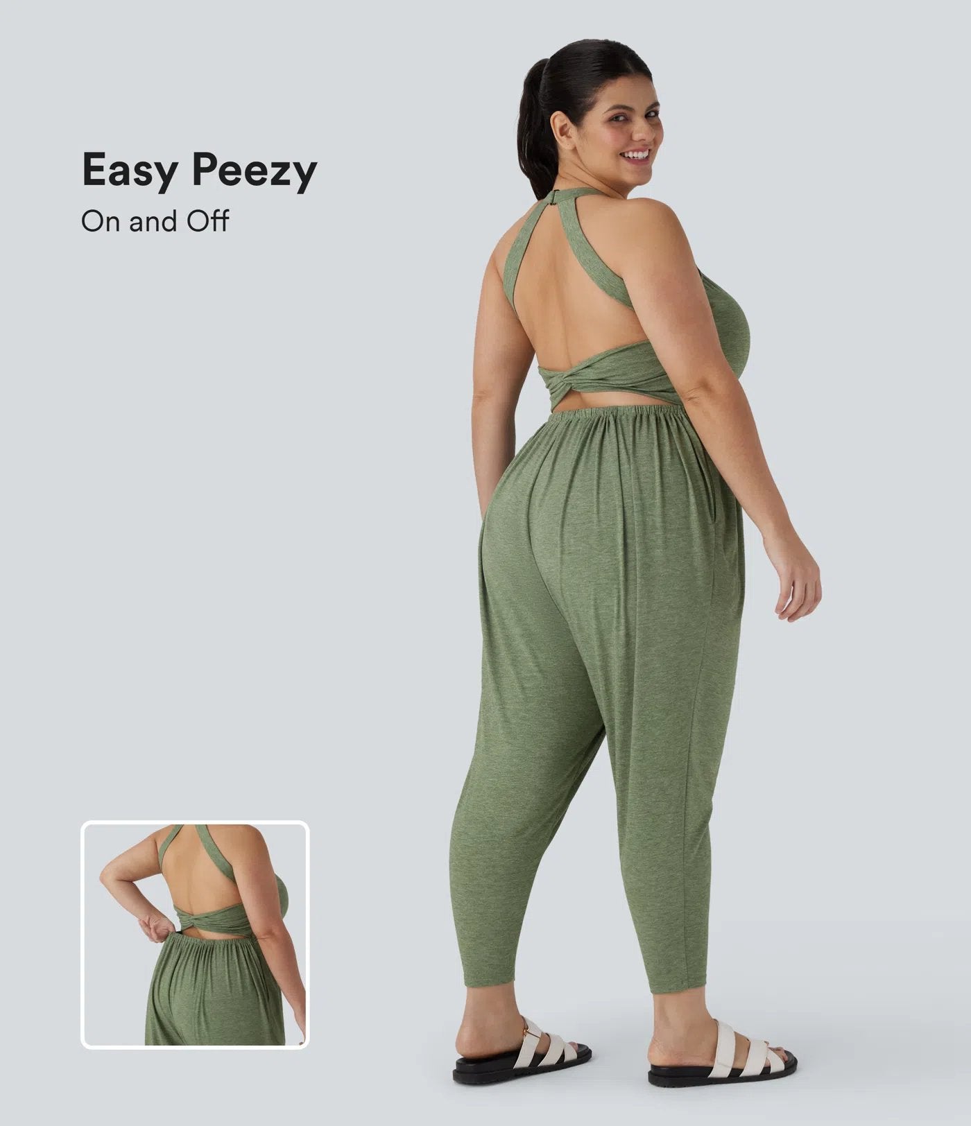 ✨ Effortless Elegance: Loose Fit Backless Jumpsuit for Women