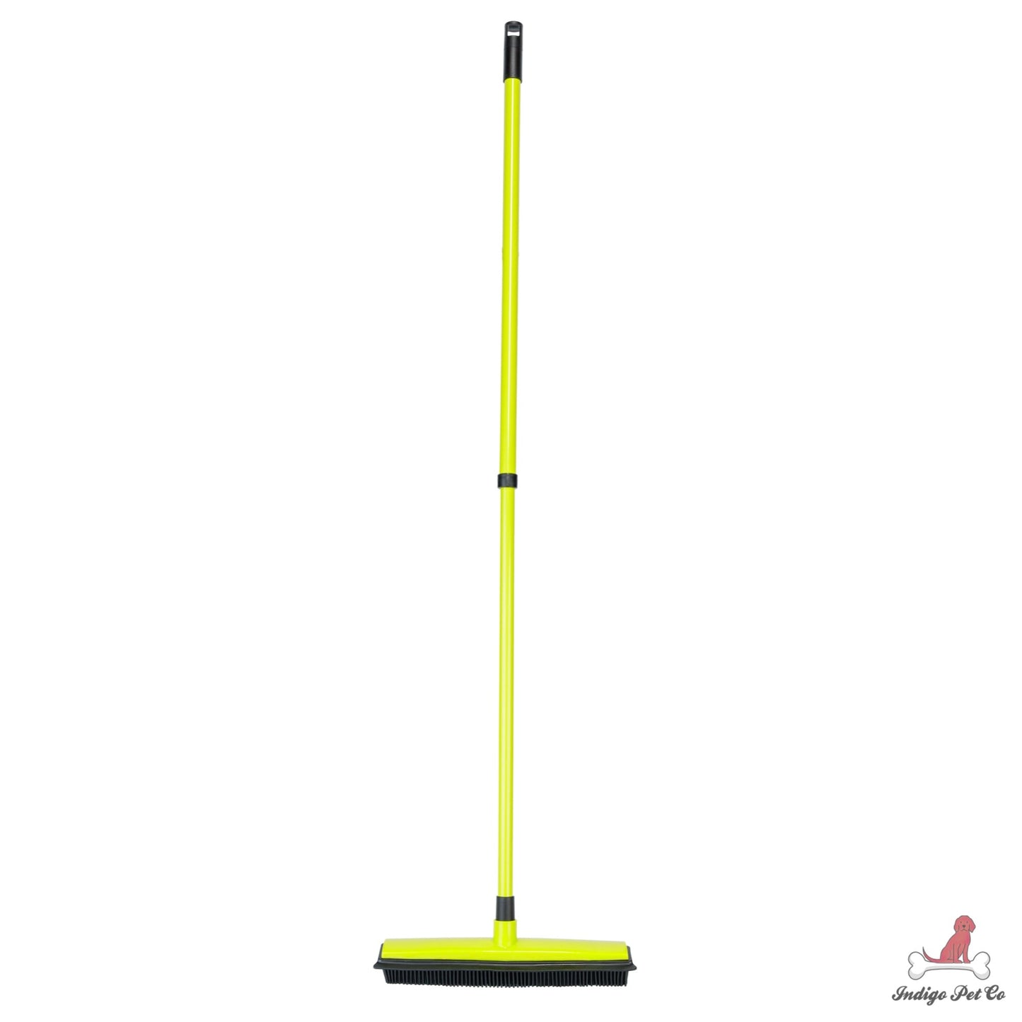 Pet Hair Removal Broom – Multi-Surface Rubber Broom with Squeegee