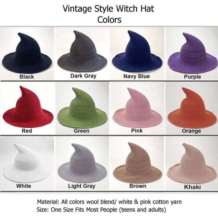 🔥Buy 2 Get 1 FREE-🖤🧙♀️Pointed Witch Hats For Halloween Party.