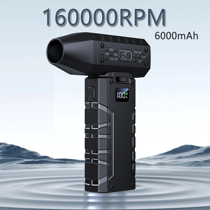 Mini Turbo Jet Fan – 160,000 RPM Pocket Dust Blower with 6000mAh Battery | 52m/s Ultra-Powerful Rechargeable Cleaning Blower