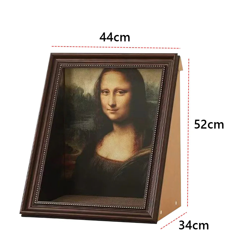 Mona Lisa Cat Bed – Artistic Pet Nest & Decorative Frame