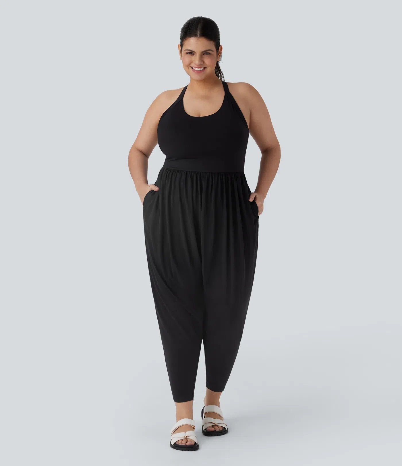 ✨ Effortless Elegance: Loose Fit Backless Jumpsuit for Women