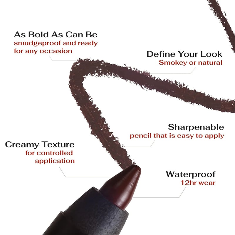 🔥🤩Buy One Get one Free Until Sold Out🌟24 HR Waterproof Eyeliner Duo Sharpenable Eye Pencil