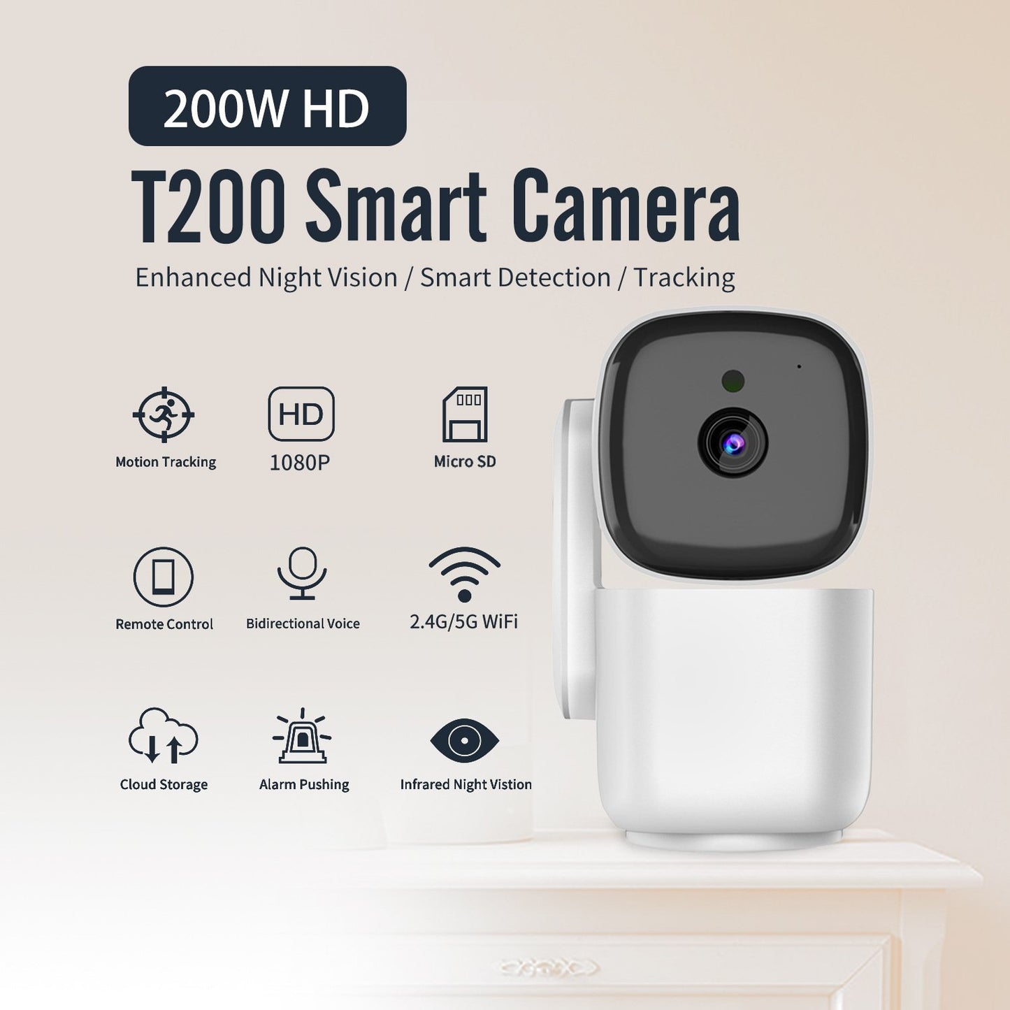 🔥LAST DAY 49% OFF🔥🔥Indoor/Outdoor 1080P 360°Smart Home Security Camera