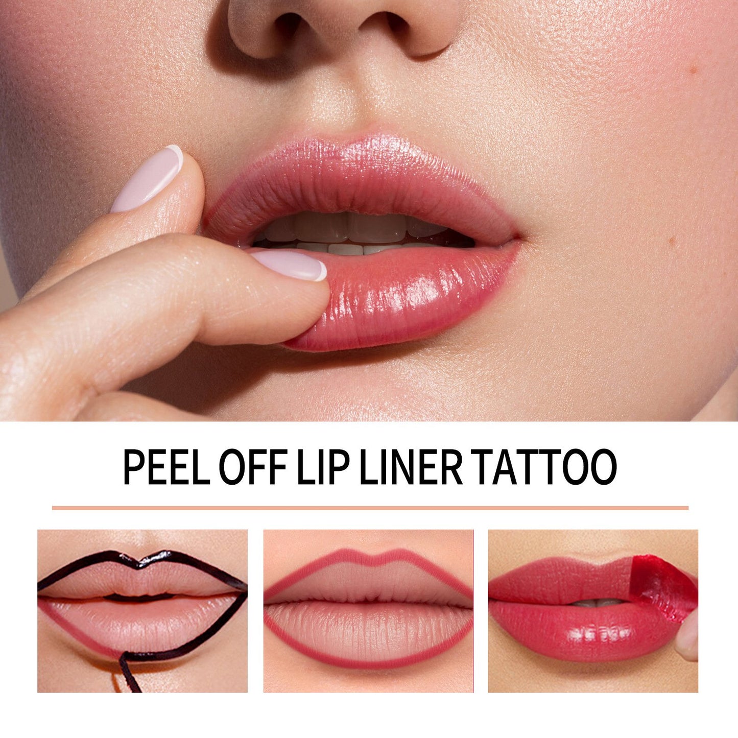 Define Your Perfect Pout with Precision! 💋✨  —Lip Stain Peel Off Liner Where Art Meets All-Day Wear.