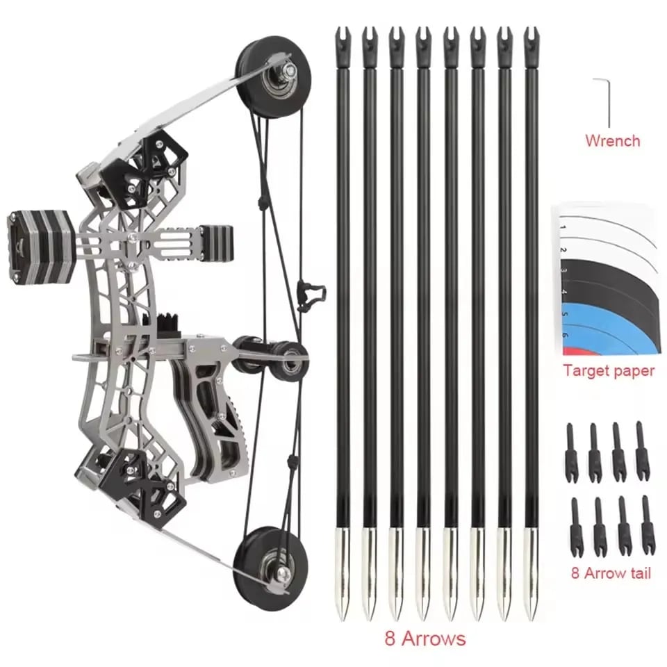 🏹 Mini Compound Bow Kit Toy 🎯with Arrows for Archery Practice