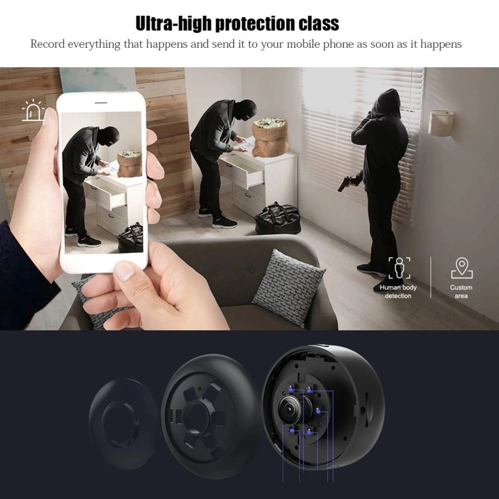 Mini Magnetic Wi-Fi 1080P Security Camera with Night Vision and Motion Detection