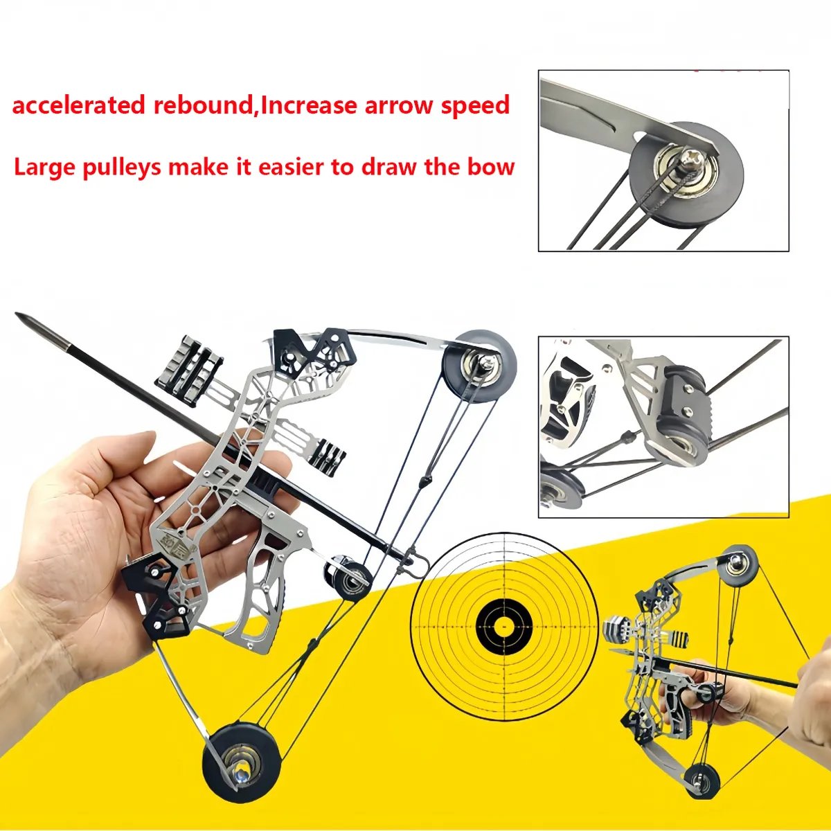 🏹 Mini Compound Bow Kit Toy 🎯with Arrows for Archery Practice