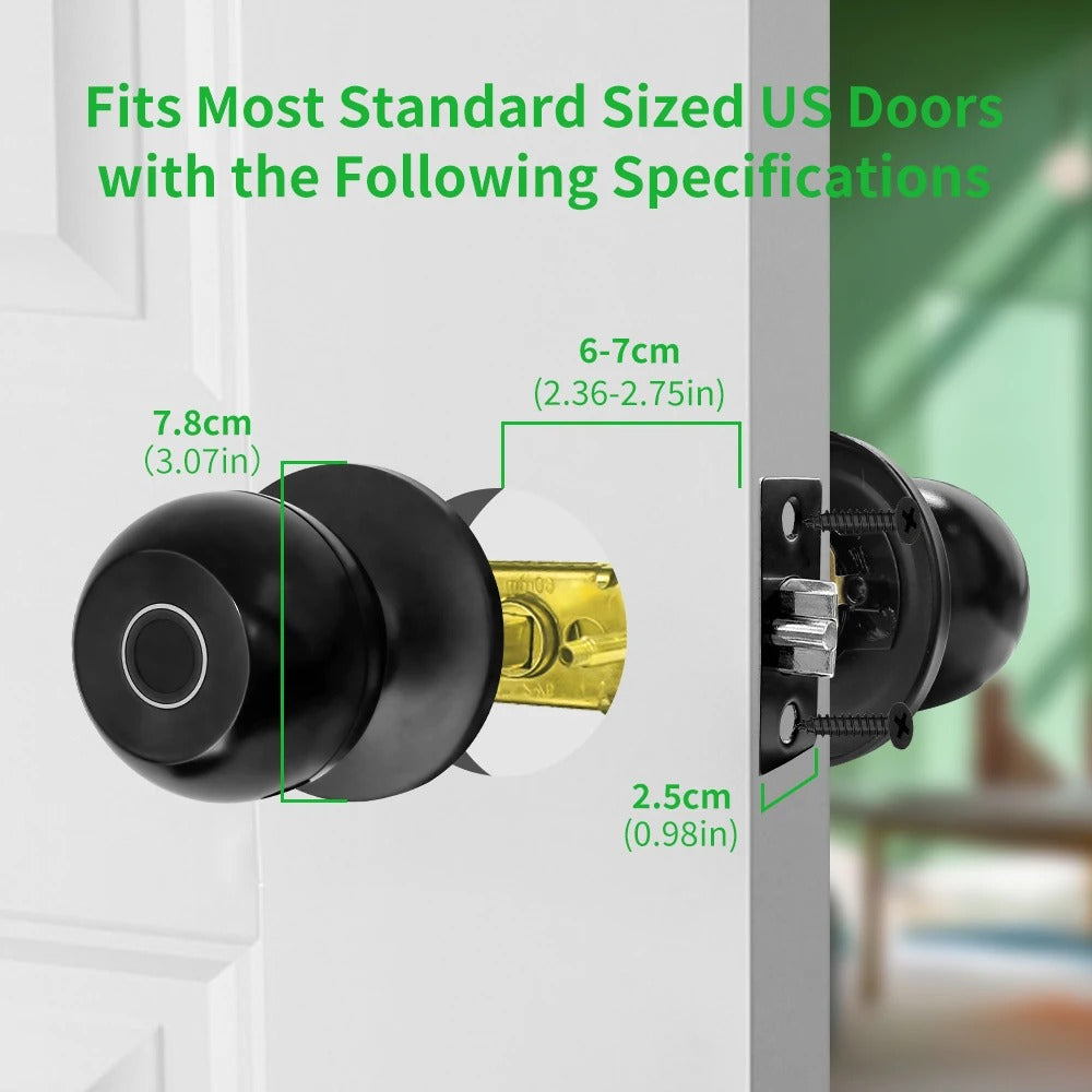Tuya Smart Fingerprint Door Lock – Keyless Entry, Remote Control, and Home Security for Apartments & Bedrooms