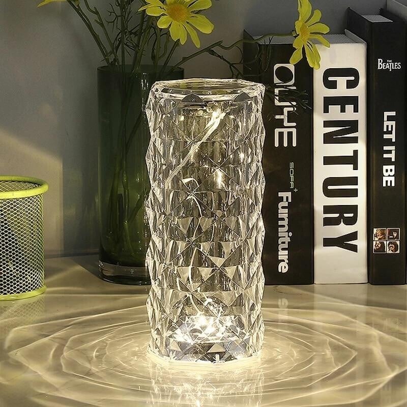🌈Hot Selling Decorations💡16 Colors Rose Rays Crystal Diamond Table Lamp