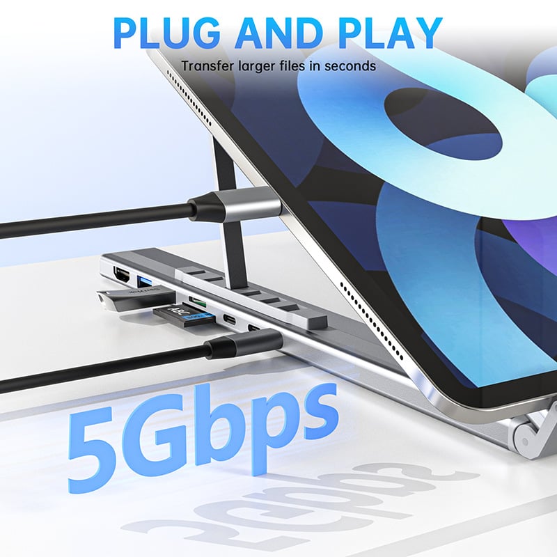 🏆Flash Sale⚡ 50K+ SOLD! Almost Gone-💥💻 8-in-1 USB-C Laptop Stand,Best Gifts