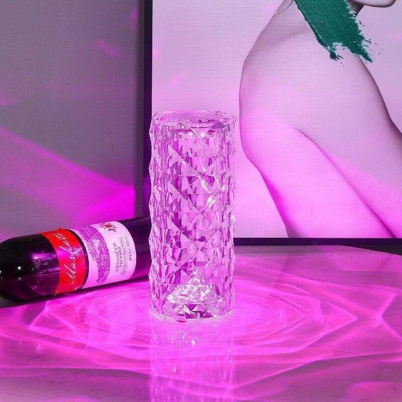 🌈Hot Selling Decorations💡16 Colors Rose Rays Crystal Diamond Table Lamp