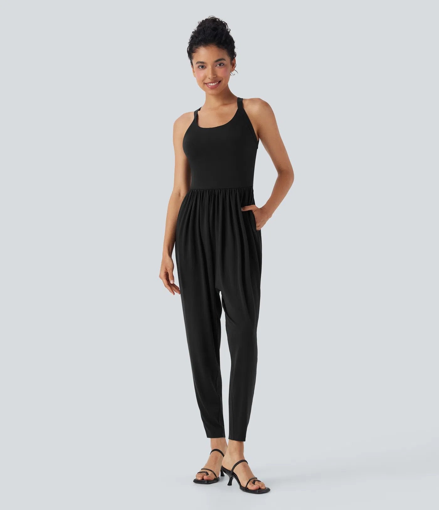 ✨ Effortless Elegance: Loose Fit Backless Jumpsuit for Women