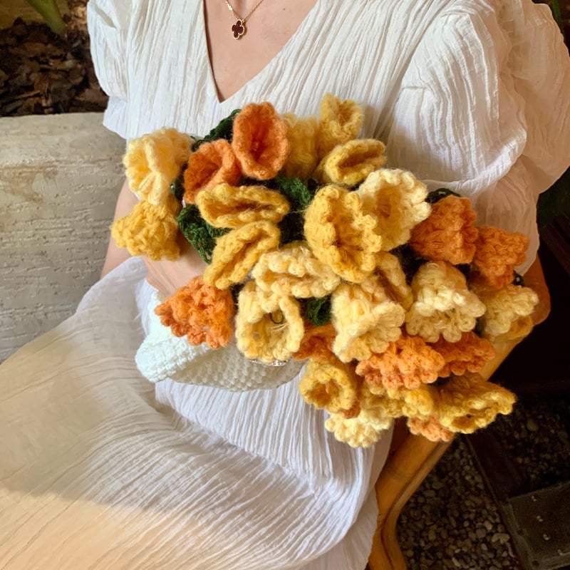🌸Hand-Knitted Flower Bouquet Blanket🌸🛏️Lightweight yet warm for all seasons