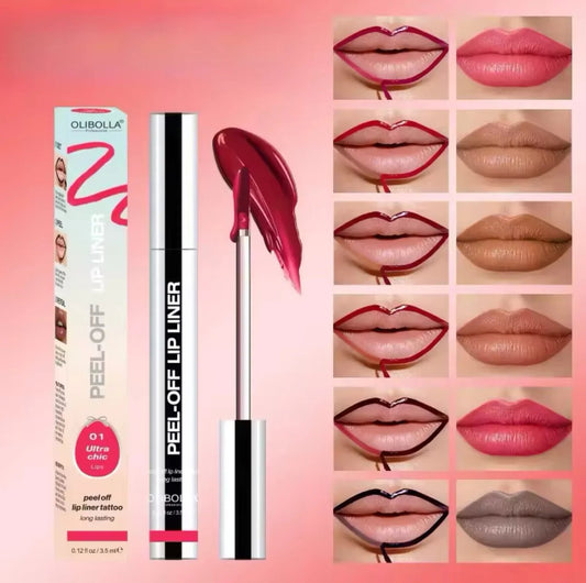 Define Your Perfect Pout with Precision! 💋✨  —Lip Stain Peel Off Liner Where Art Meets All-Day Wear.