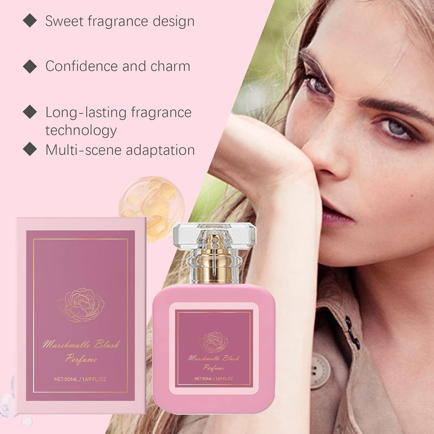 💖 🍓Pink Blush Shams Eau De Parfum Spray A Sweet🍓Elegant Fragrance for Every Occasion