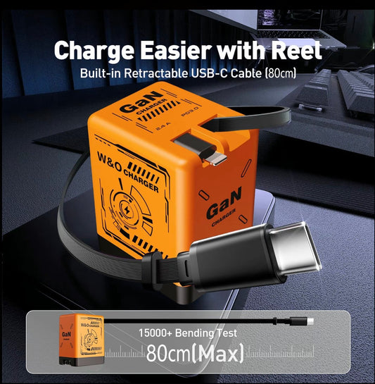 ⏰Limited stock!🔥W&O 2-in-1 GaN 20W Fast Charger