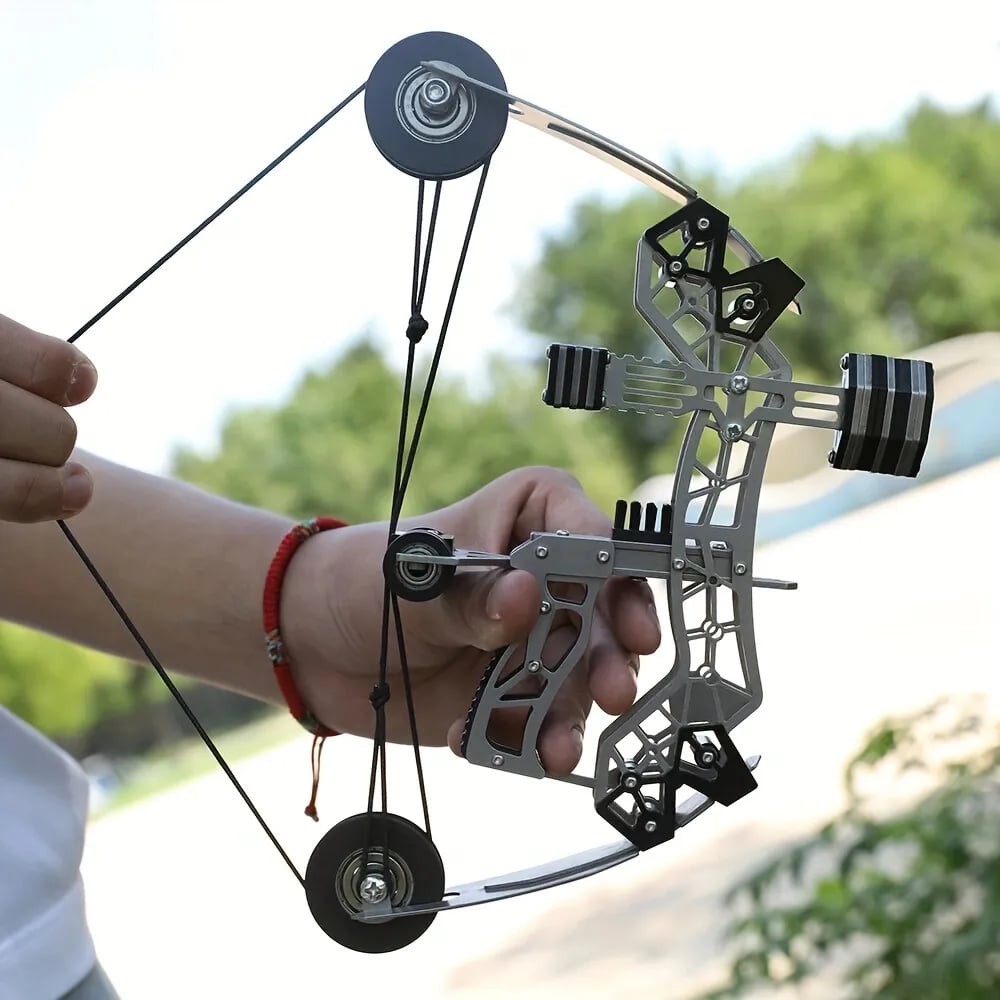 🏹 Mini Compound Bow Kit Toy 🎯with Arrows for Archery Practice
