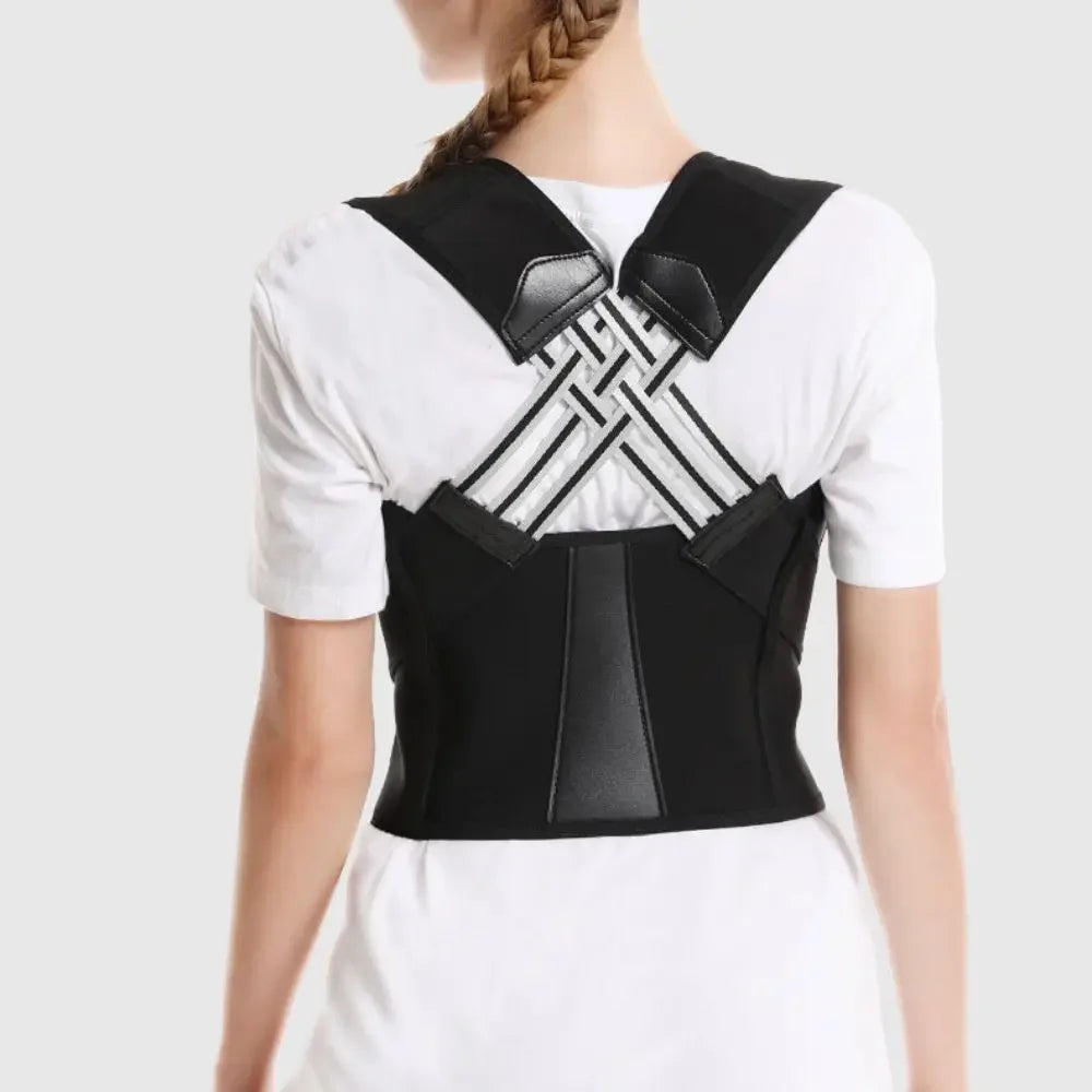 Adjustable Posture Corrector for Men & Women – Back Straightener, Shoulder Support & Lumbar Brace for Gym or Daily Use