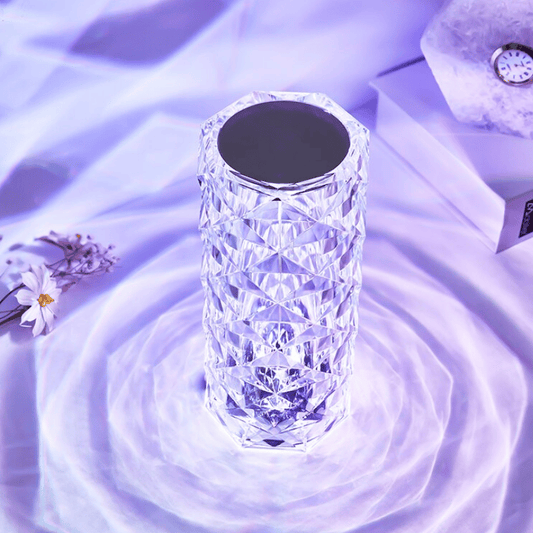 🌈Hot Selling Decorations💡16 Colors Rose Rays Crystal Diamond Table Lamp