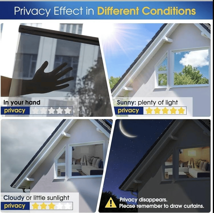 🔥LAST DAY 49% OFF -Privacy Window Film with UV & Heat Protection