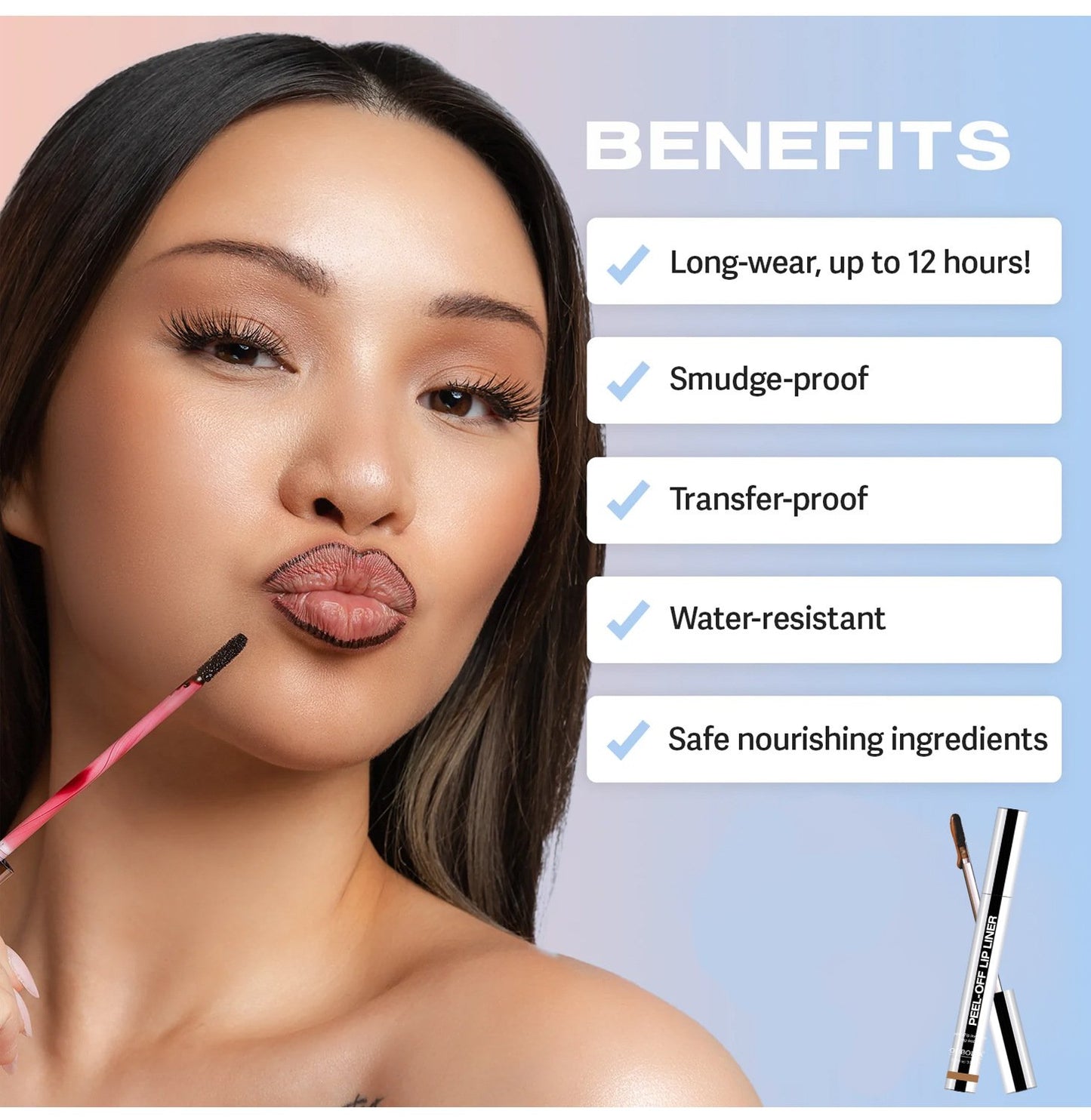Define Your Perfect Pout with Precision! 💋✨  —Lip Stain Peel Off Liner Where Art Meets All-Day Wear.