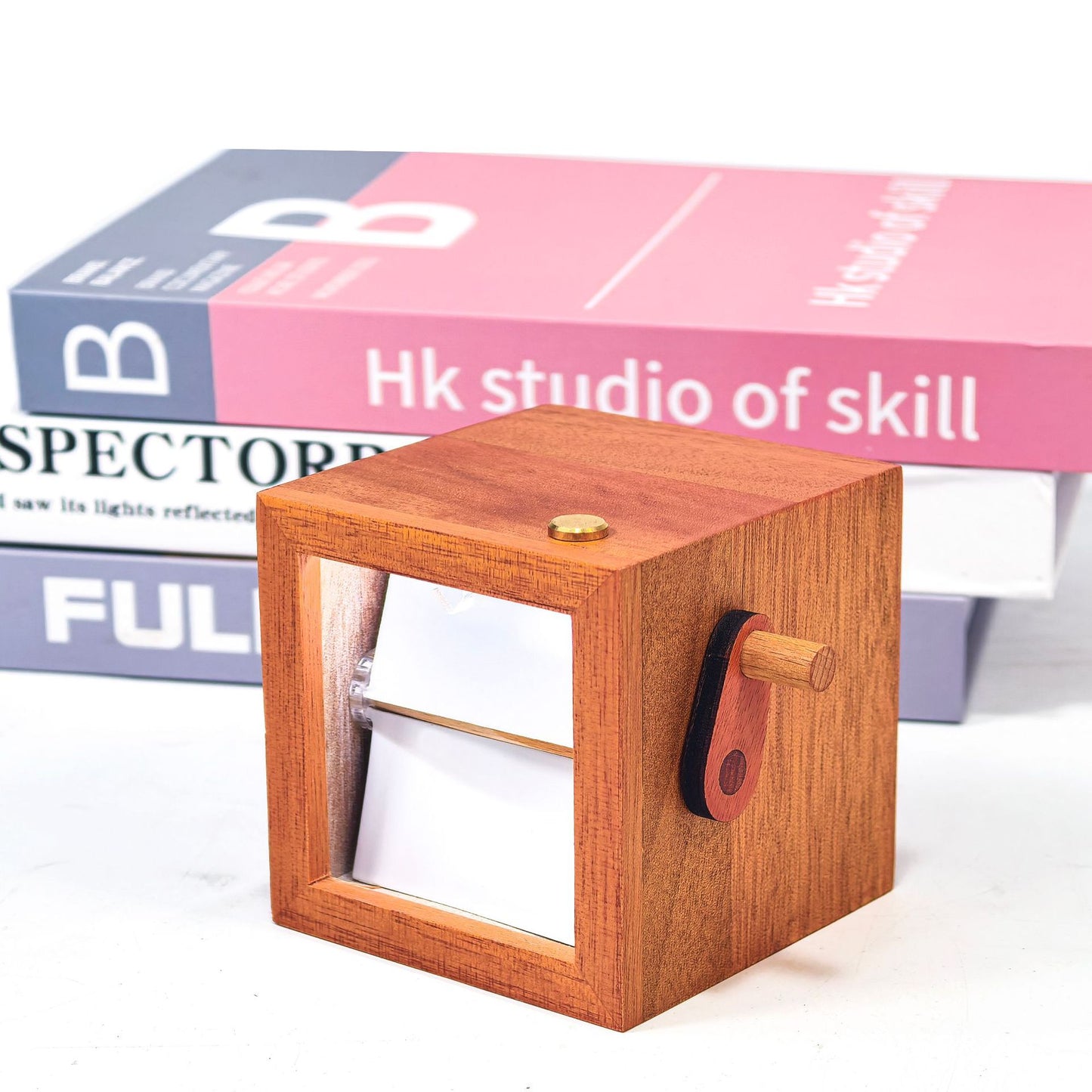 📸DIY Custom Photo🎁🎁 Personalized Flip Frame Mechanical Hand-cranked Photo Album Plus with Light