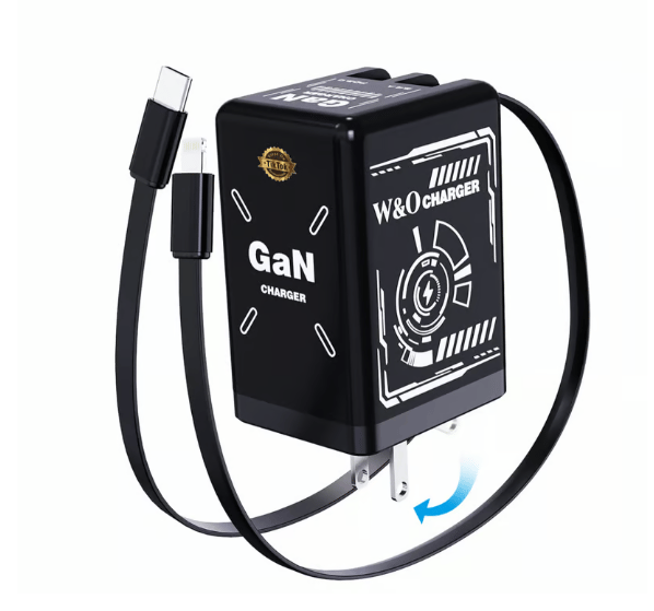 ⏰Limited stock!🔥W&O 2-in-1 GaN 20W Fast Charger