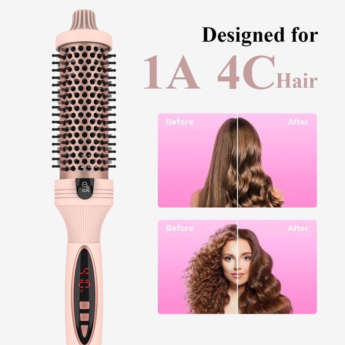 🔥Last Day 50% OFF 🔥3-in-1 Pro Negative Ion Two PTC Heaters Thermal Brush