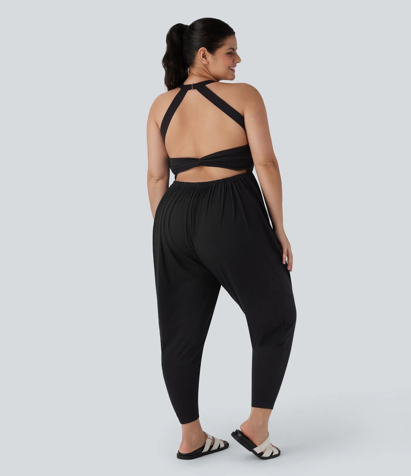 ✨ Effortless Elegance: Loose Fit Backless Jumpsuit for Women