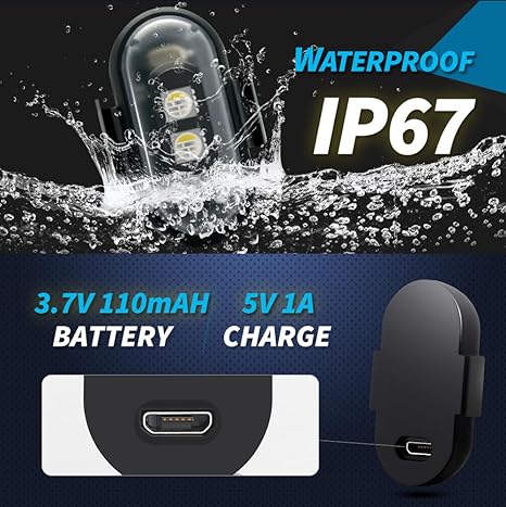 🚗Car Atmosphere Light - USB Rechargeable(Contains 4 lights)