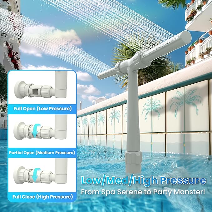 🌞Pool Necessary🌊Multicolor Smart Fountain Waterfall Pool