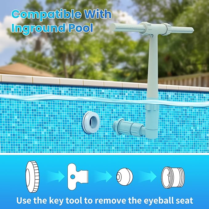 🌞Pool Necessary🌊Multicolor Smart Fountain Waterfall Pool
