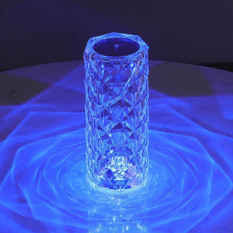 🌈Hot Selling Decorations💡16 Colors Rose Rays Crystal Diamond Table Lamp